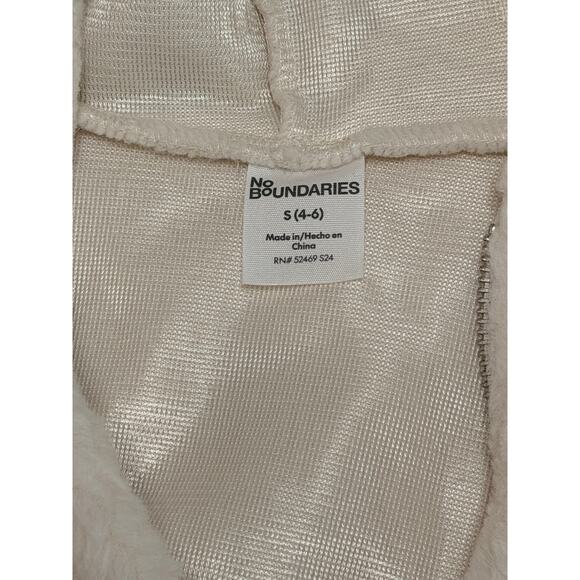 No Boundaries Sherpa Zip Hoodie sz S Y2k holidaycore festive Y2K softgirl - Picture 4 of 5